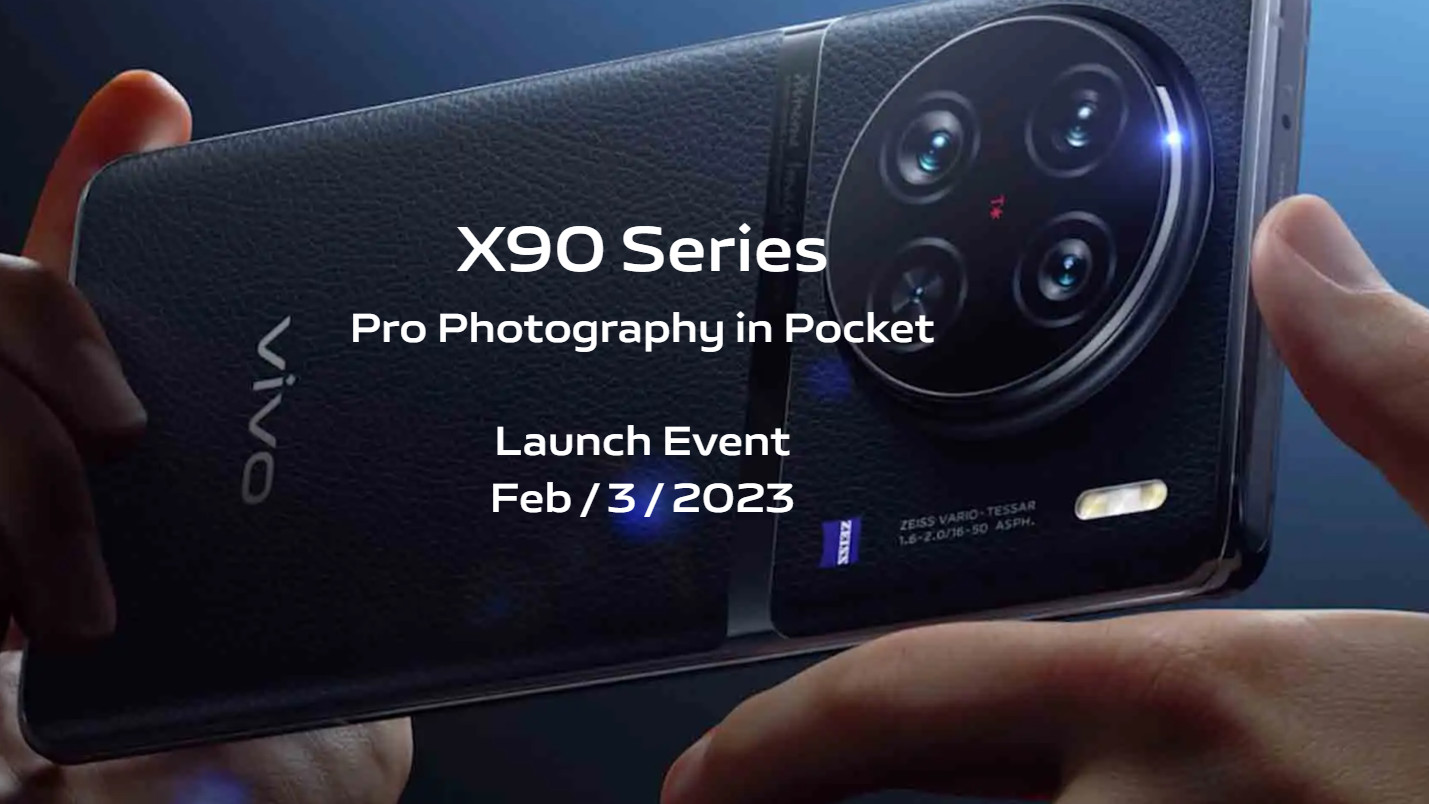 Vivo X90 serisi küresel lansman web sitesi