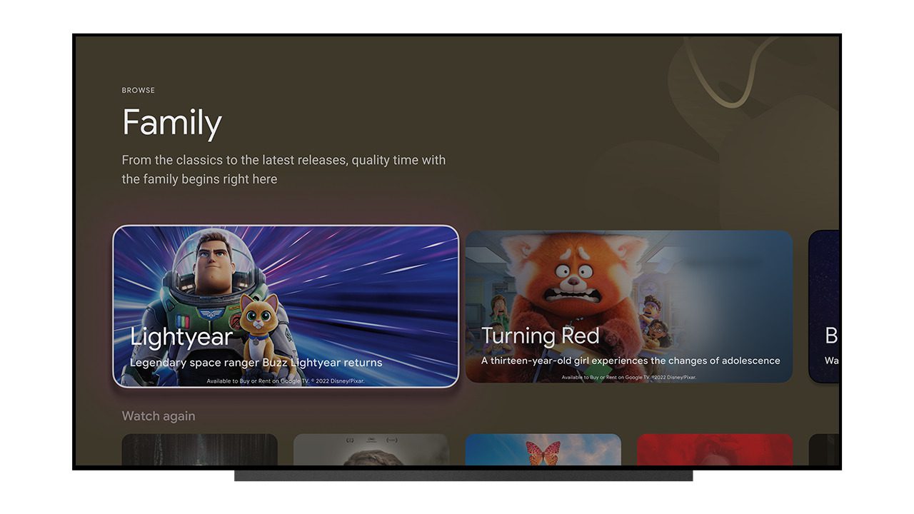Google TV, izlemek istediğiniz içerik türünü bulmayı kolaylaştırıyor