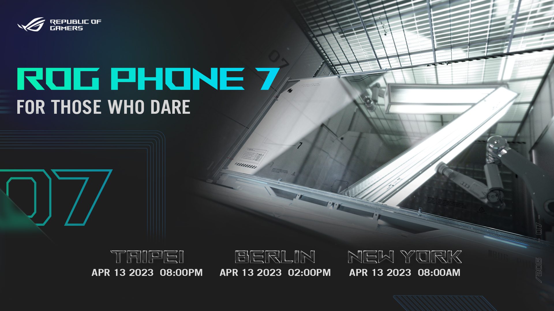 Asus ROG Phone 7 tanıtım afişi