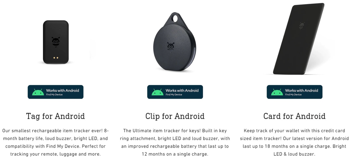Android için Pebblebee Kart Klipsi Etiketi Bluetooth izleyicileri