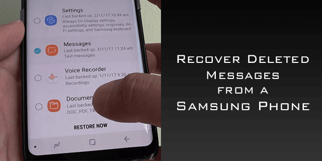 Samsung Telefondan Silinen Mesajlar Nasıl Kurtarılır