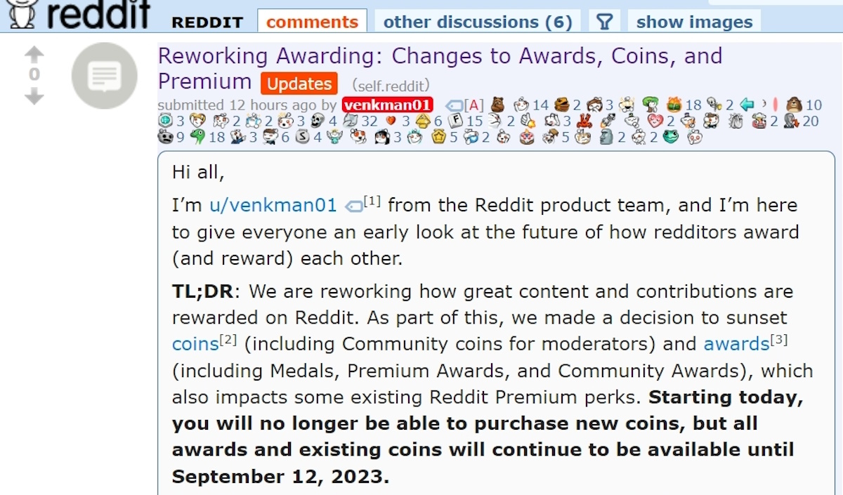 Reddit'in kafa karıştıran ödülleri