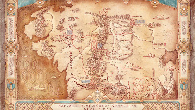 Yüzüklerin Efendisi: Moria’ya Dönüş’ün Son Dünya Haritasına Göz Atın