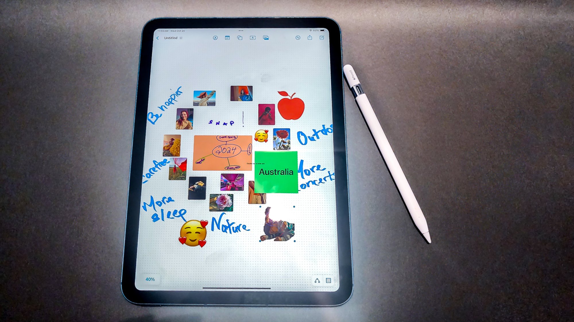 Serbest Biçimli iPad uygulaması ve USB-C Apple Pencil
