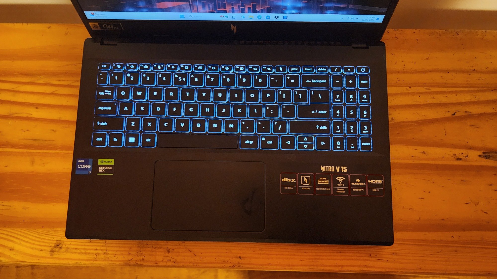Acer Nitro 5 klavye