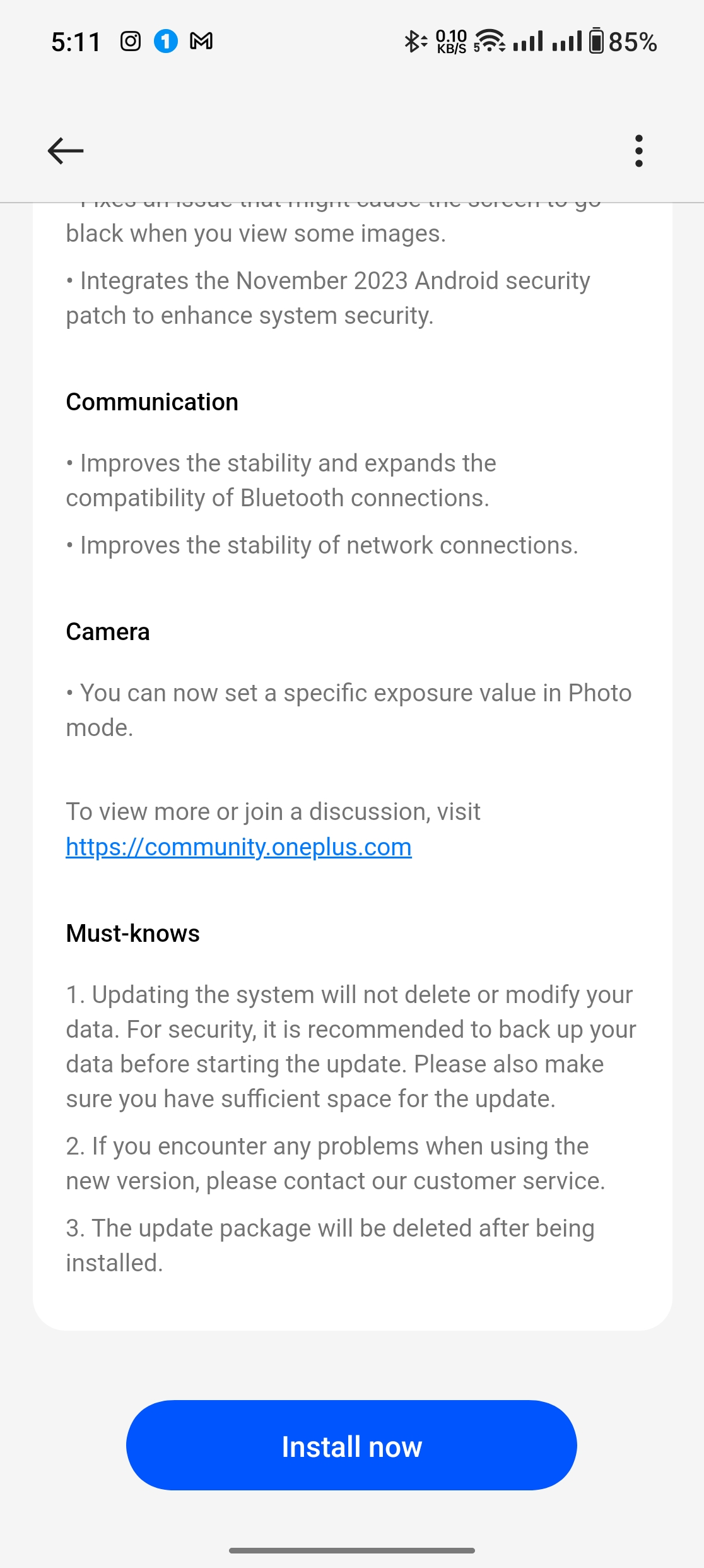 OnePlus Open güncellemesi Aralık 2023 2
